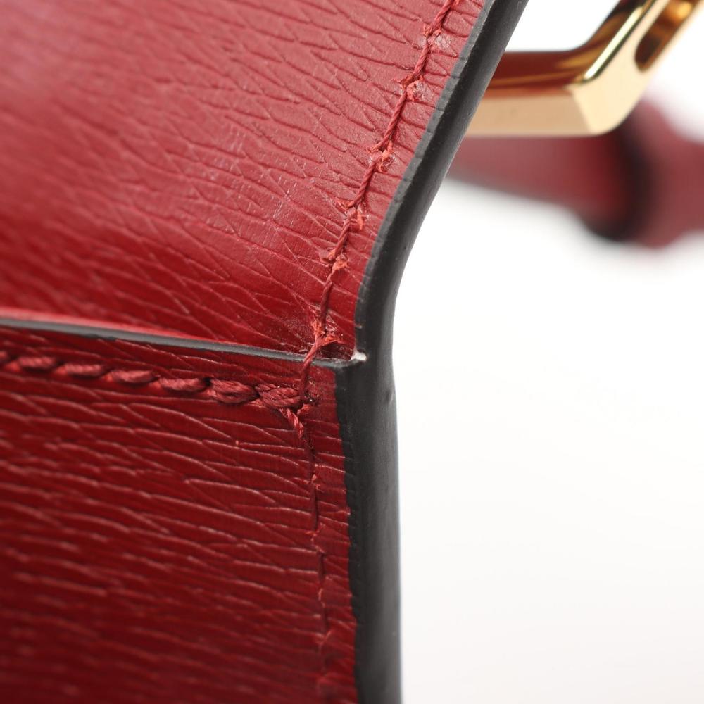 Gucci Sherry Sylvie Bag Red GG Leather Shoulder Multicolor - Picture 6 of 7